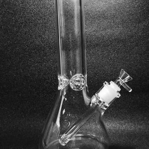 12″ 8mm Thick Clear Glass Beaker Bong