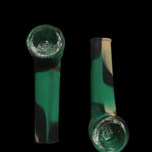 3-5-green-mini-silicone-pipes-with-glass-bowl