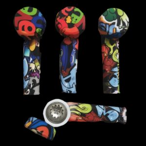 vibrant-graffiti-style-3-5-mini-silicone-pipes-with-silicone-cover