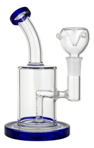 9" Honeycomb Percolator Glass Water Pipe Blue