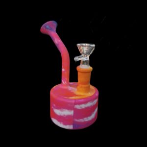 Swirl Multi Colour 5.5'' Silicone Water Bubbler