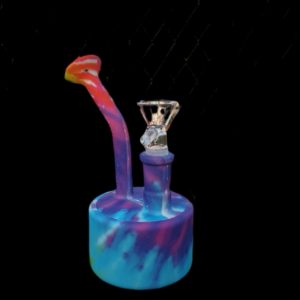 Swirl Multi Colour 5.5'' Silicone Water Bubbler