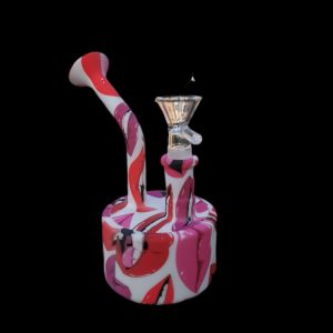 Swirl Multi Colour 5.5'' Silicone Water Bubbler