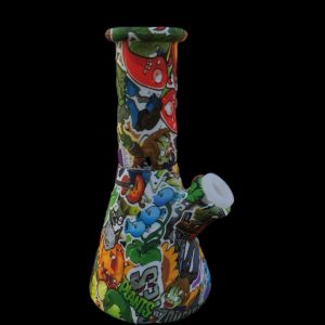 7-honeycomb-print-silicone-water-pipe-4